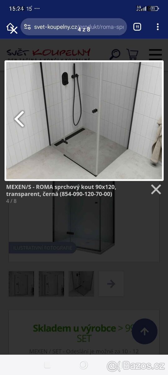 Sprchový kout Mexen - 4
