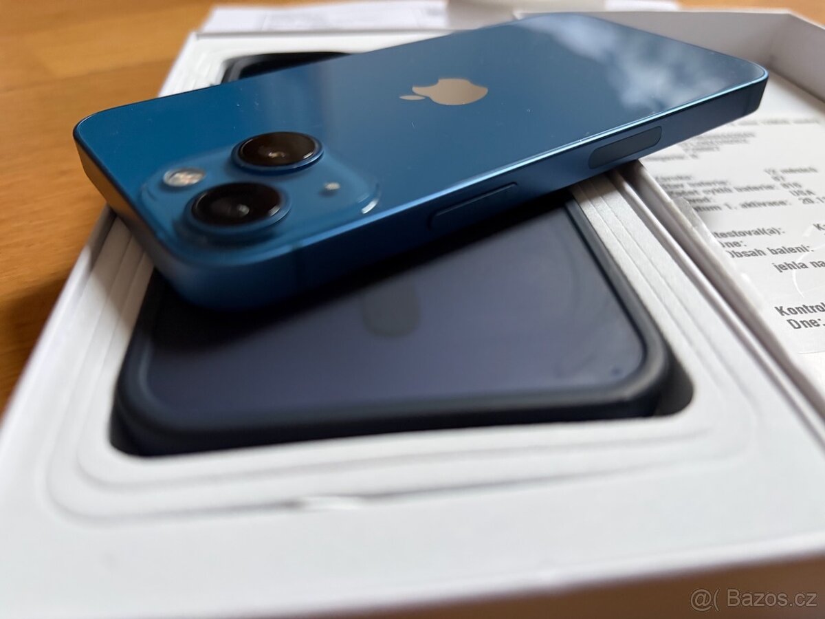 iPhone 13 mini 128 modrý, obal, sluchátka - 4