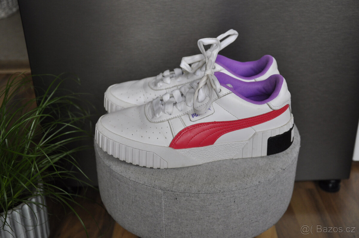 bílé kožené tenisky Puma vel. 38 - 4