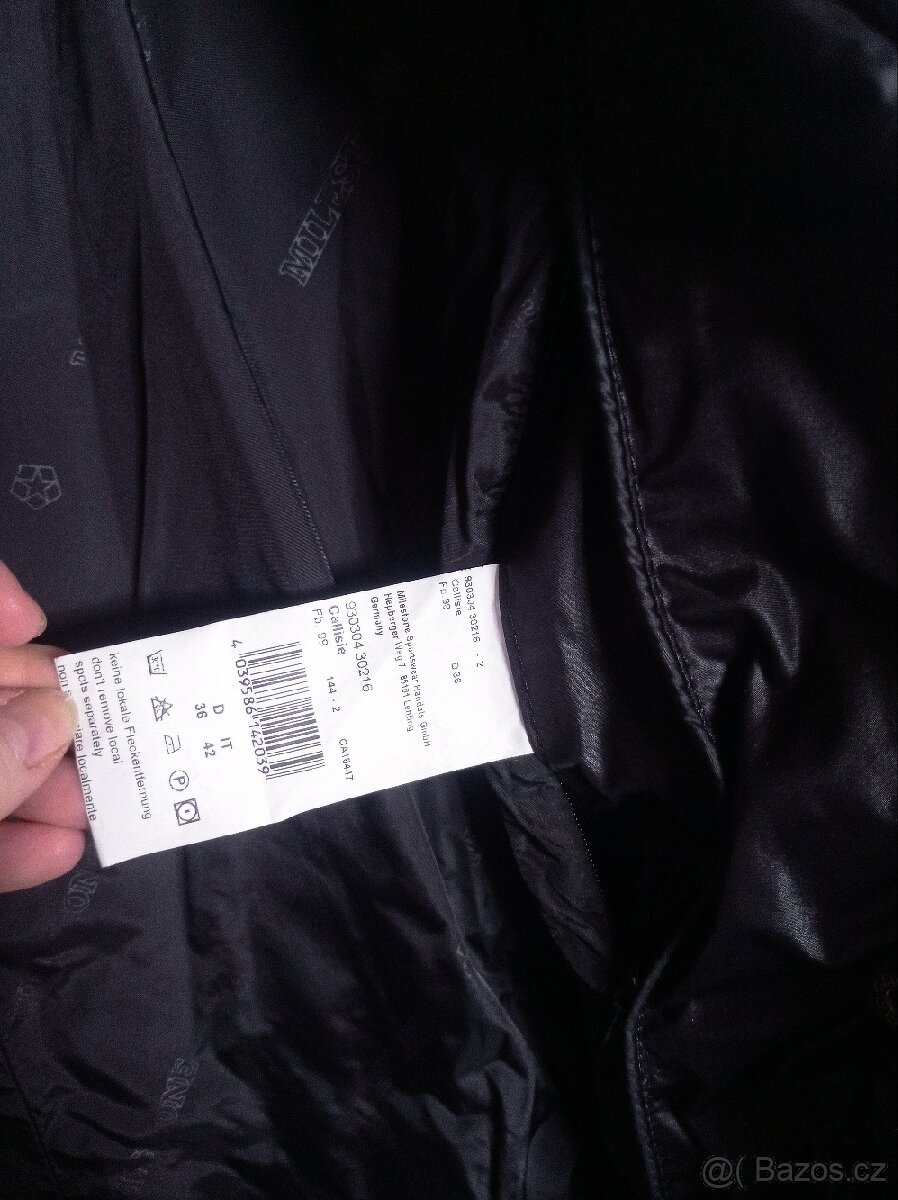 Dámský zimní kabát - černý Milestone - 4