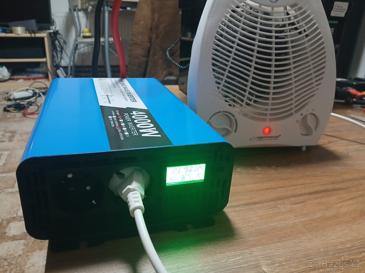 Prodám sinusový měnič napětí 12/230V 2000/4000W - 4