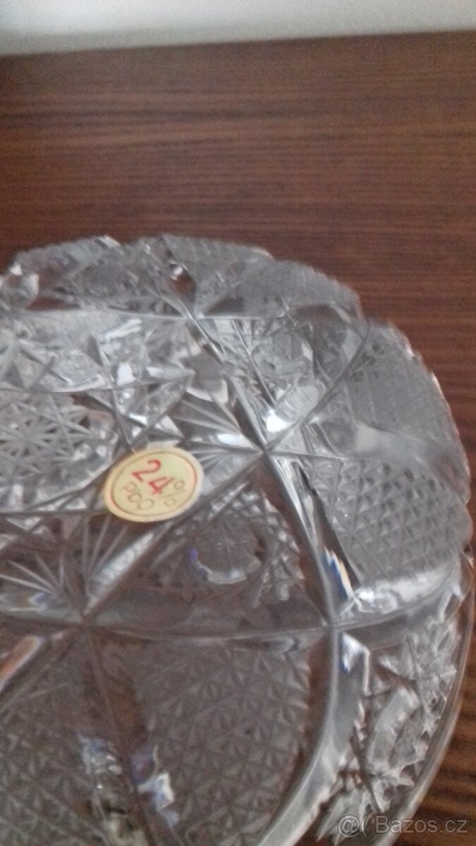 Popelník, křišťál, broušený, nový, tip na dárek - 4