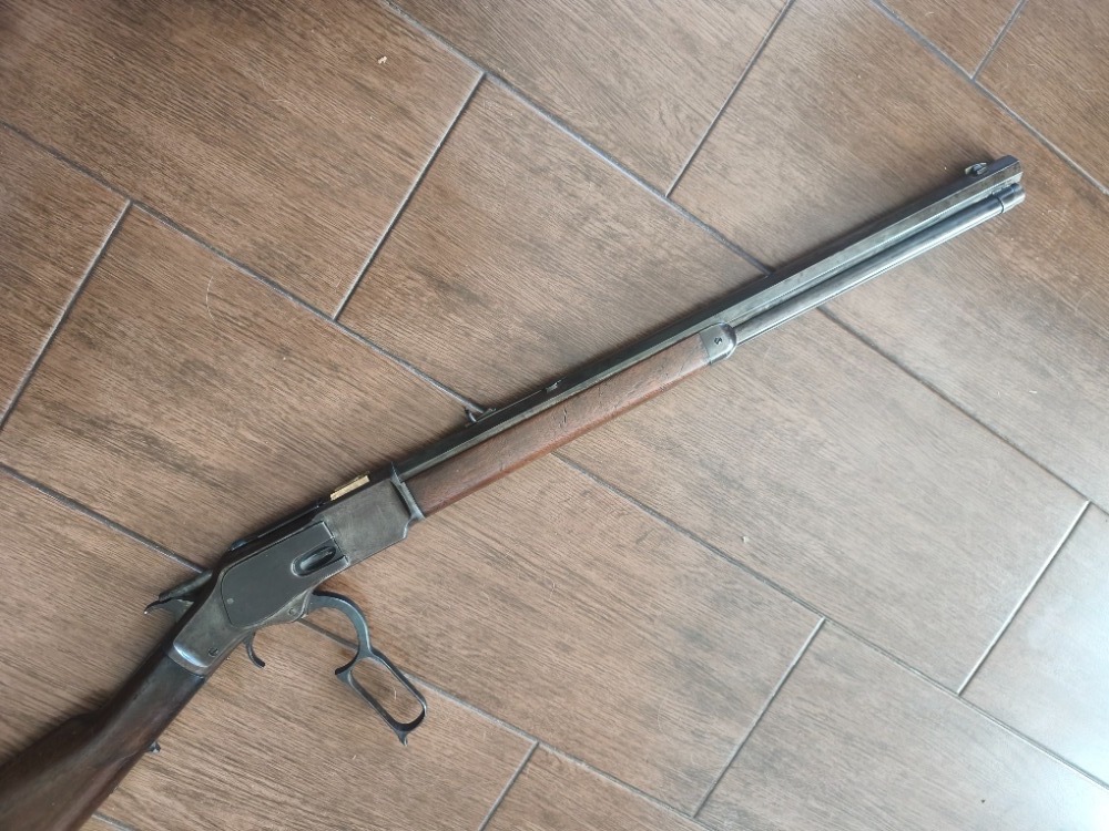 Puška Winchester 1873 ráže 44-40 pěkný stav a super vývrt - 4