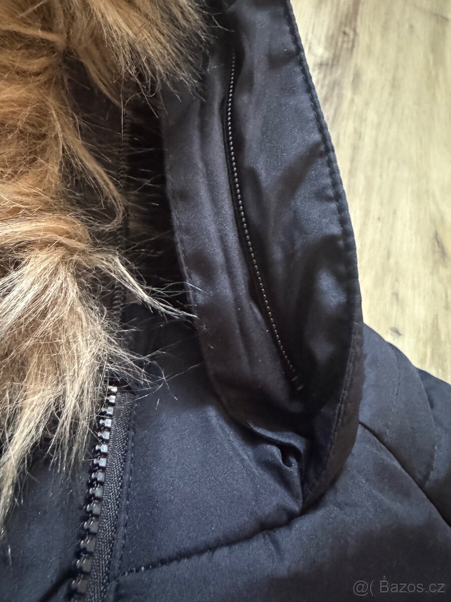 Nová dětská černá zimní bunda 122/128 - 4