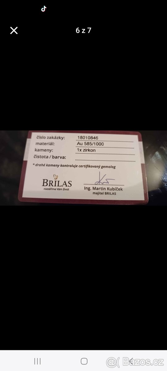 Prsten z bílého zlata - 4