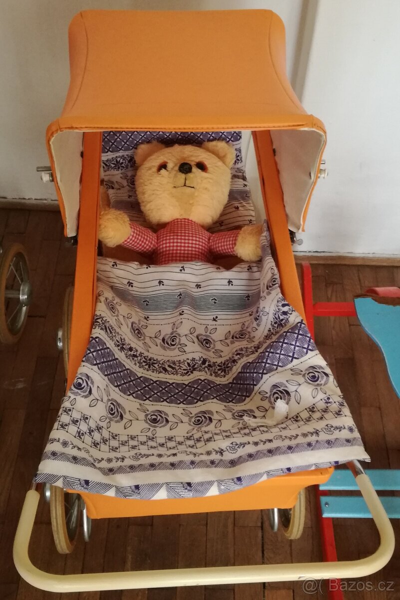 Kočárek, houpací kůň/koně - retro - 4