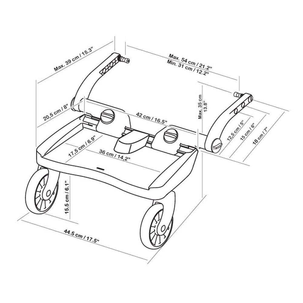 Stupátko buggyboard maxi - 4