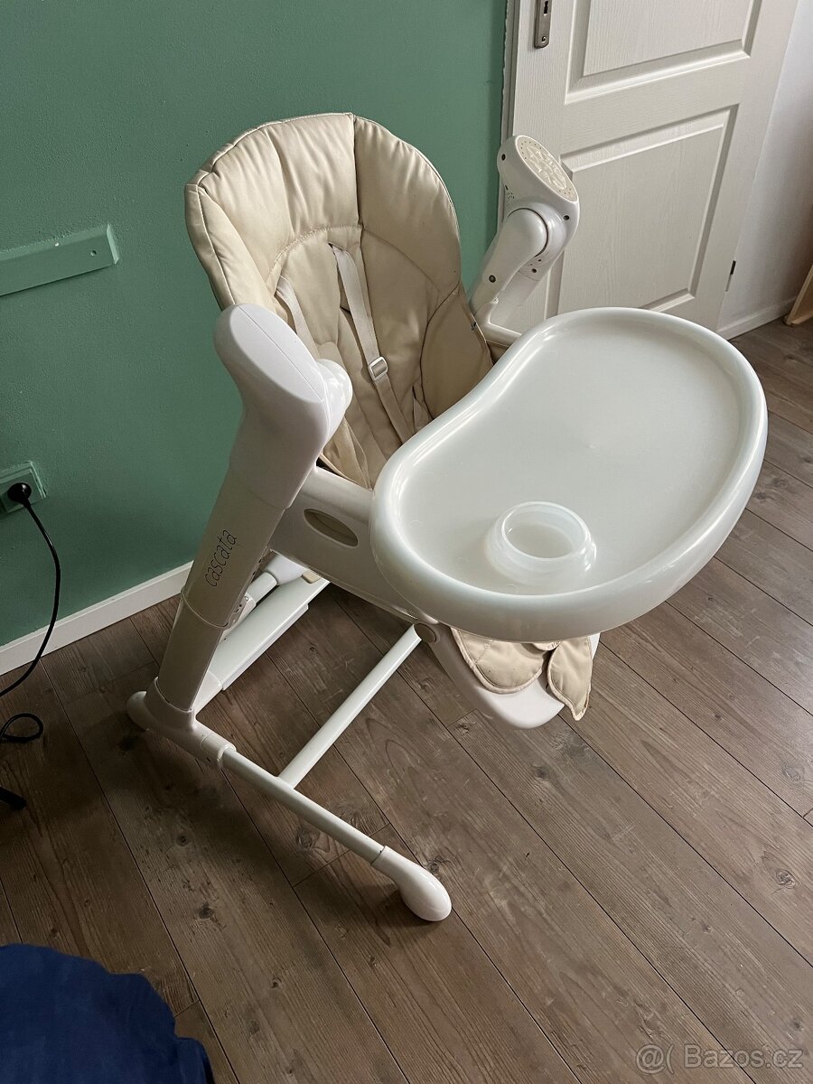 Prodám dětské křeslo/houpačku Carello Cascade, bílo-béžová - 4