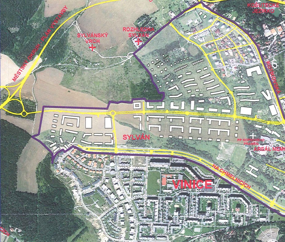 Prodej pozemku 7334 m², ul. Na Ryzlinku, Plzeň - 4