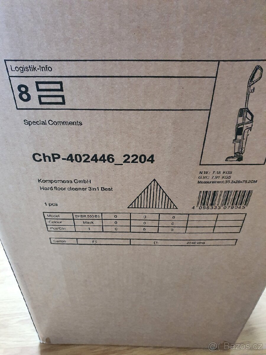 Podlahovy cistic 3 v1 Silvercrest = vysavac, novy - 4