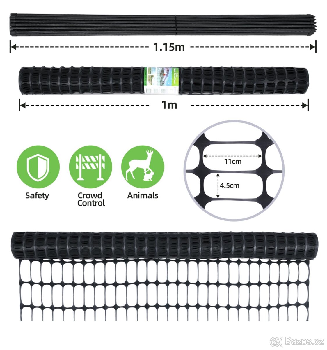 plot mobilní plot 30 m dlouhý 1 m vysoký - 4