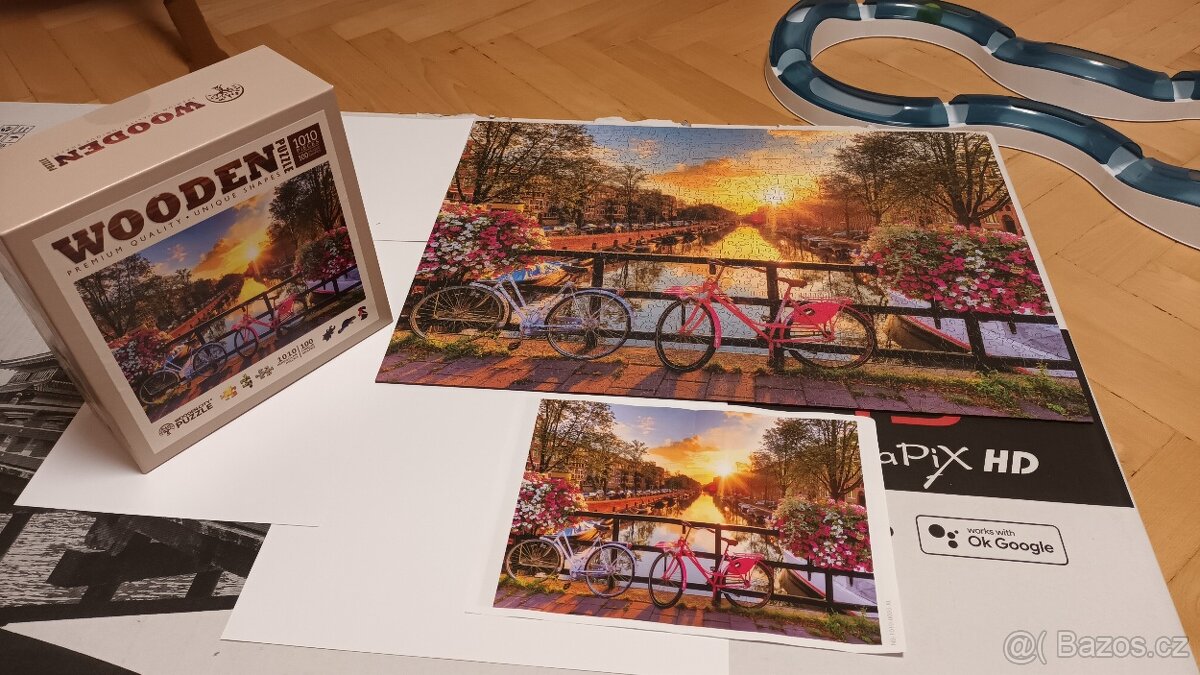 Prodám dřevěné puzzle 1010 dílků Kola v Amsterdamu :) - 4