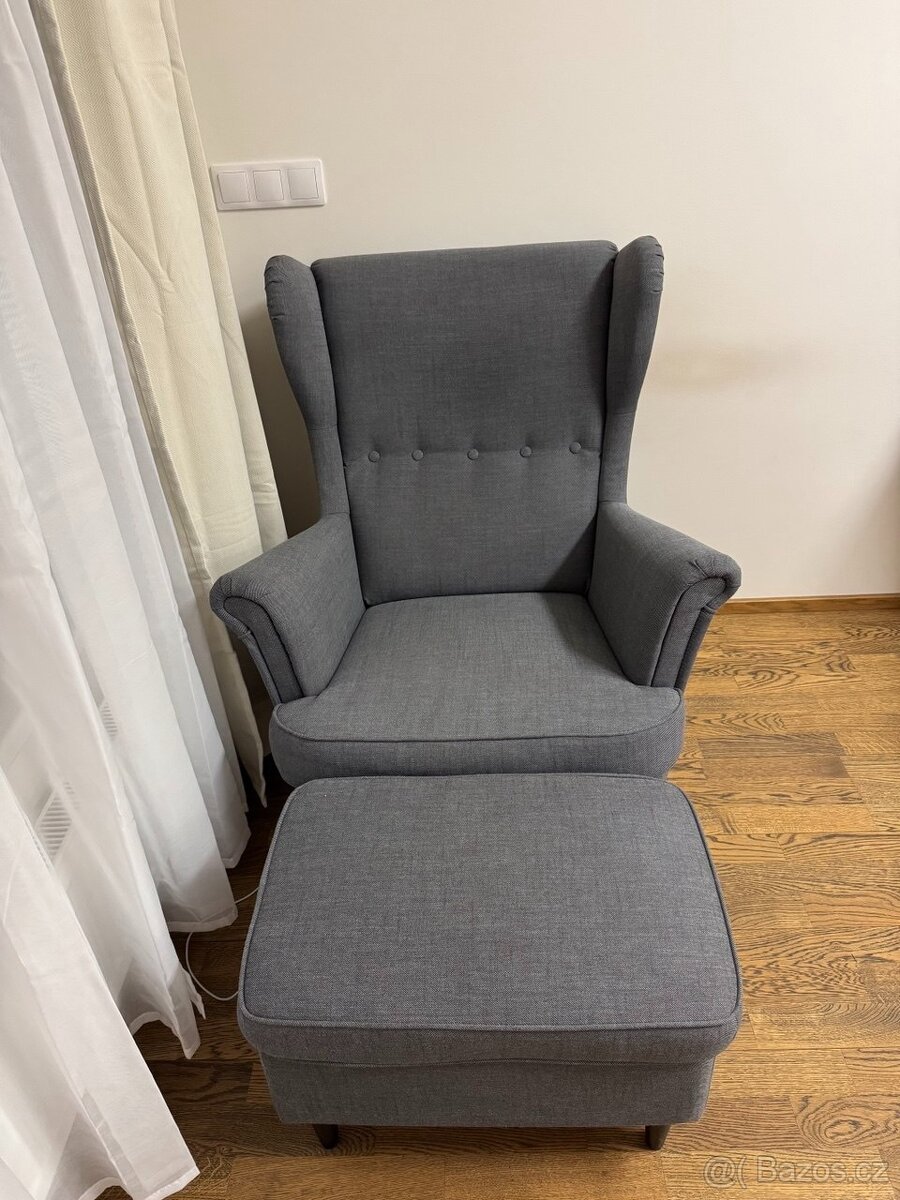 Prodám křeslo s podnožkou - 4