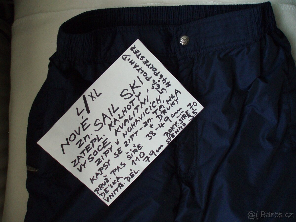 zimní sportovní kalhoty na hory L,XL - 4