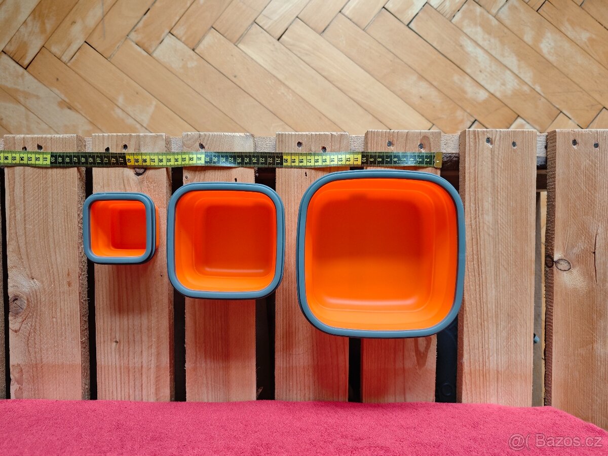 Silikónový obedový box - sada 3ks nové - 4