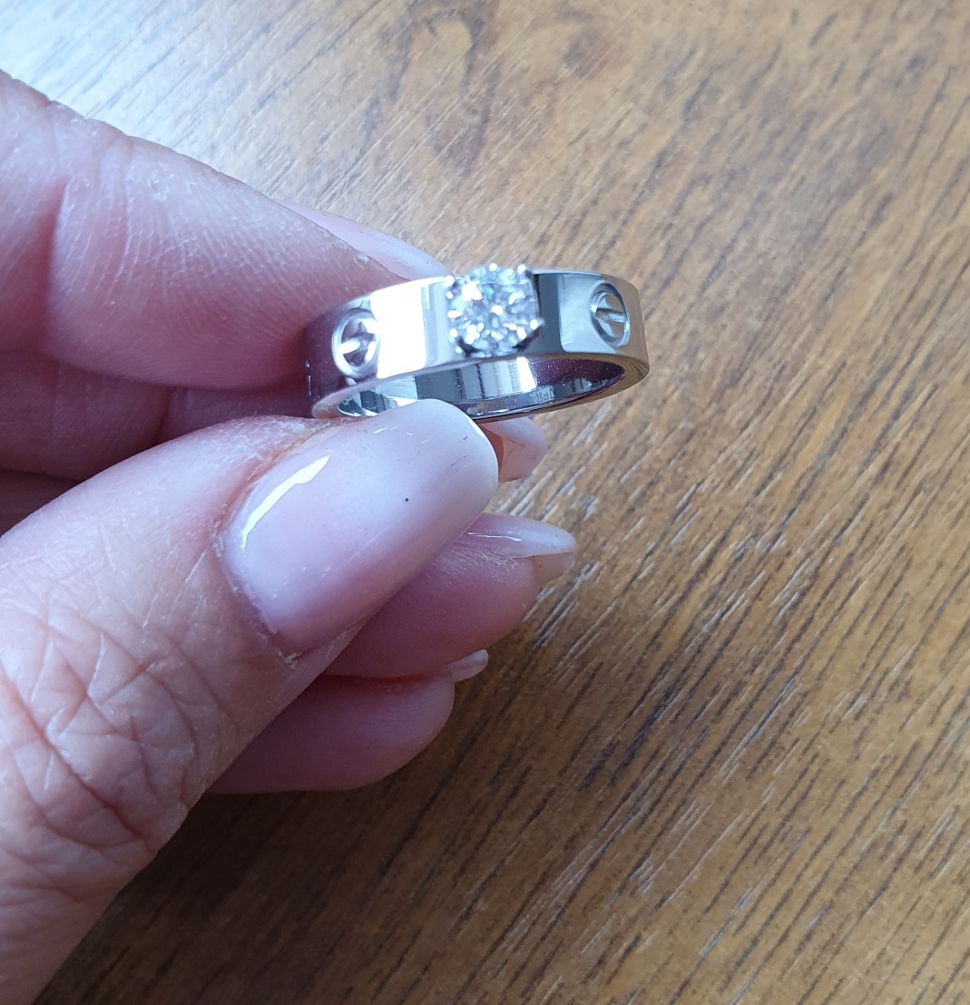 Prsten Cartier Love s kamínkem - 4