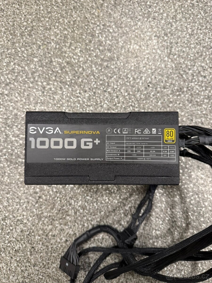 Zdroj EVGA SuperNOVA 1000 G+, 80 Plus Gold 1000W - 4