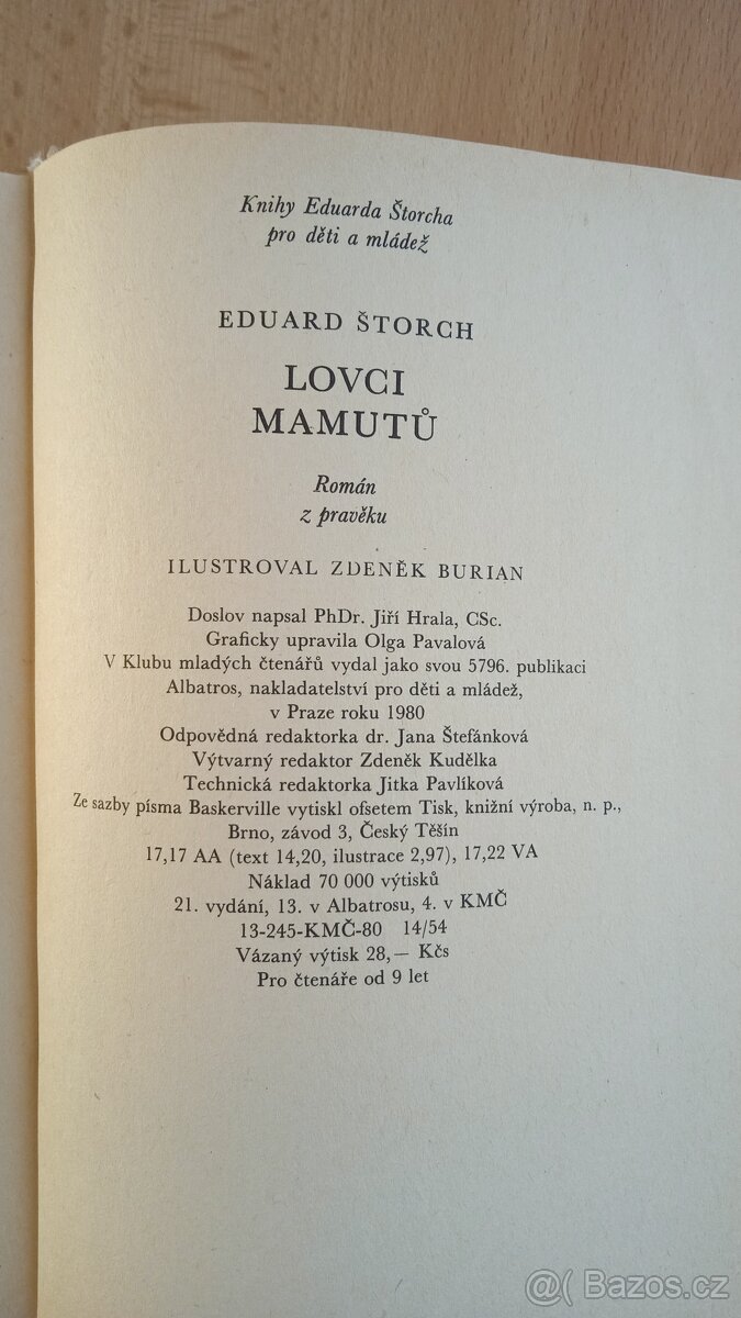 Štroch, Volání rodu, Robinson Crusoe, Defoe, 4 ks - 4