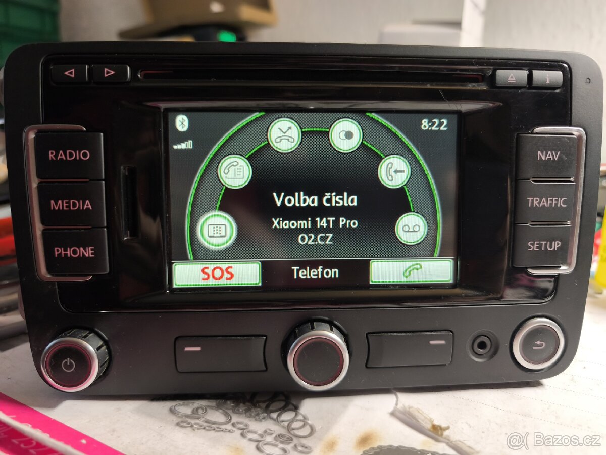 VW RNS315 BT DAB autorádio navigace 3C0035279 - 4