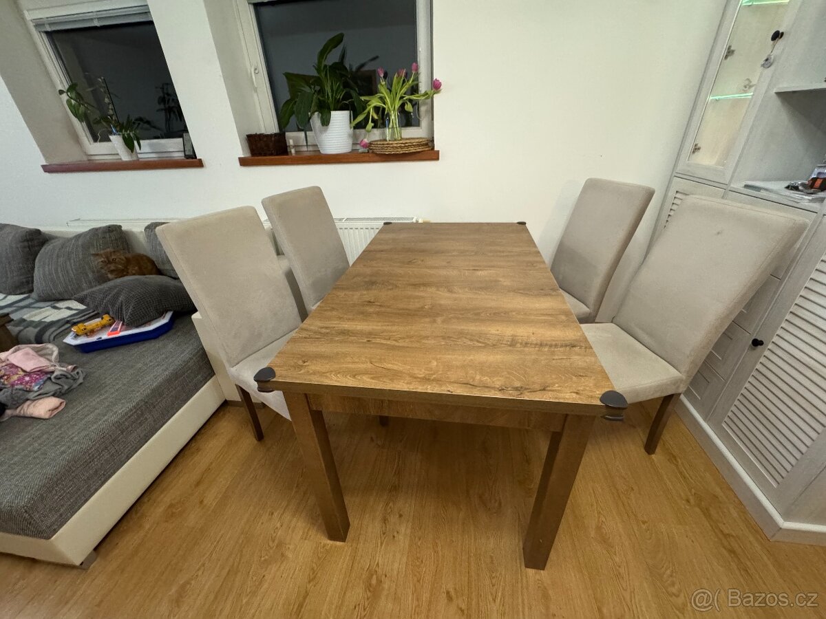 Obývací nábytek + jídelní stůl - 4