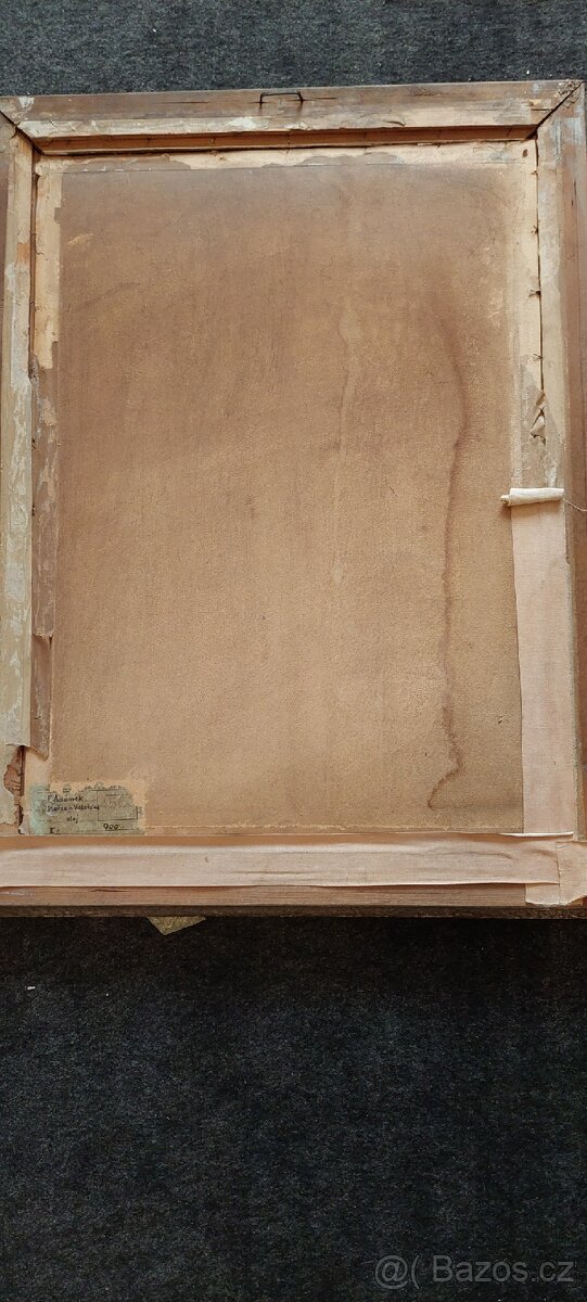 Stary obraz v rámu - 4
