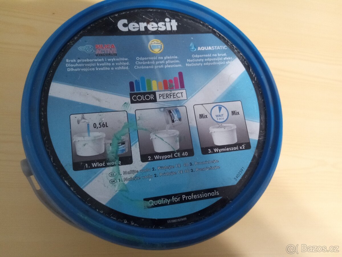 Ceresit spárovací hmota zelená - 4