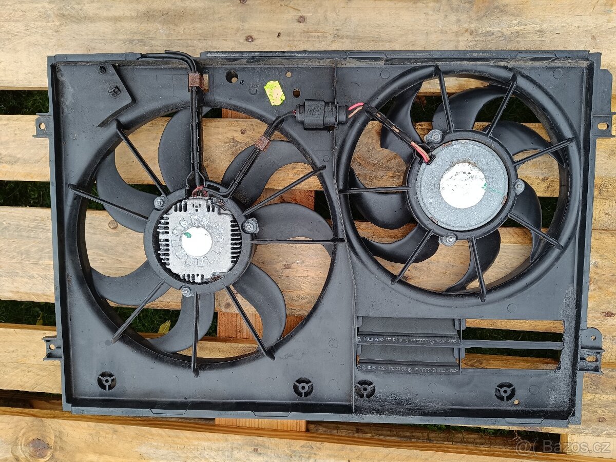 VW CC 2010 2.0 TSI ventilátor chladiče 1k0121207 - 4