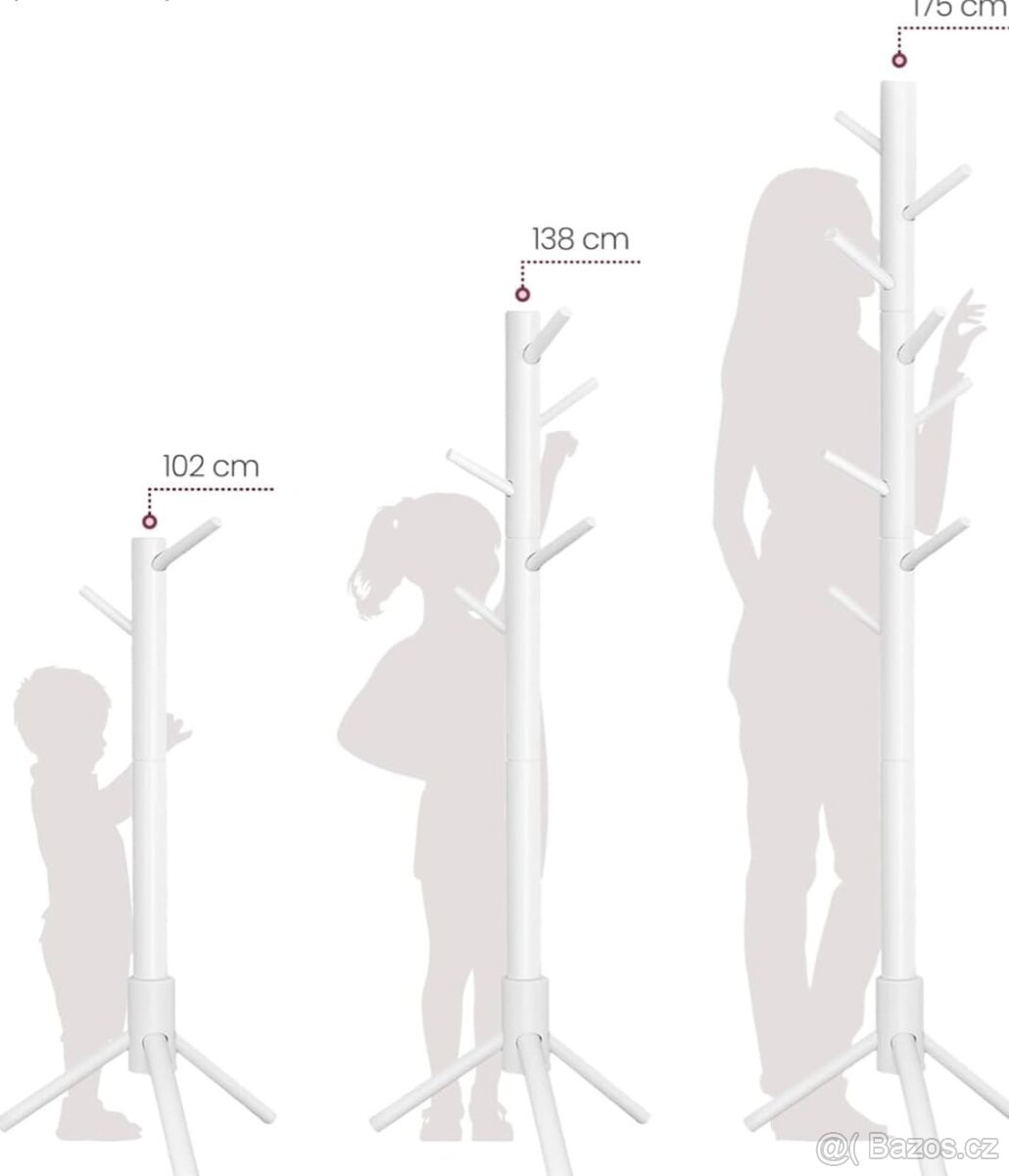 Nový rostoucí dřevěný věšák - 4