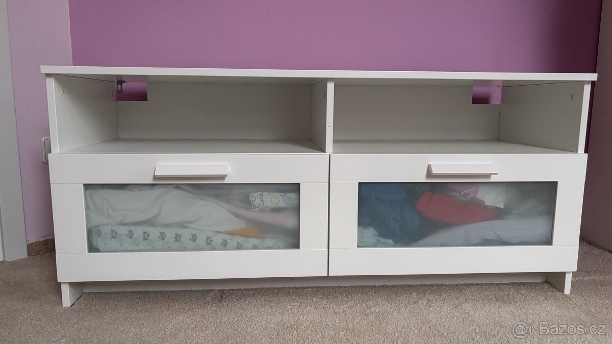 Bromnes postel, noční stolky, TV stolek - 4