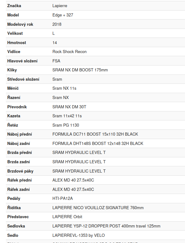 Lapierre Edge + 327 - 4