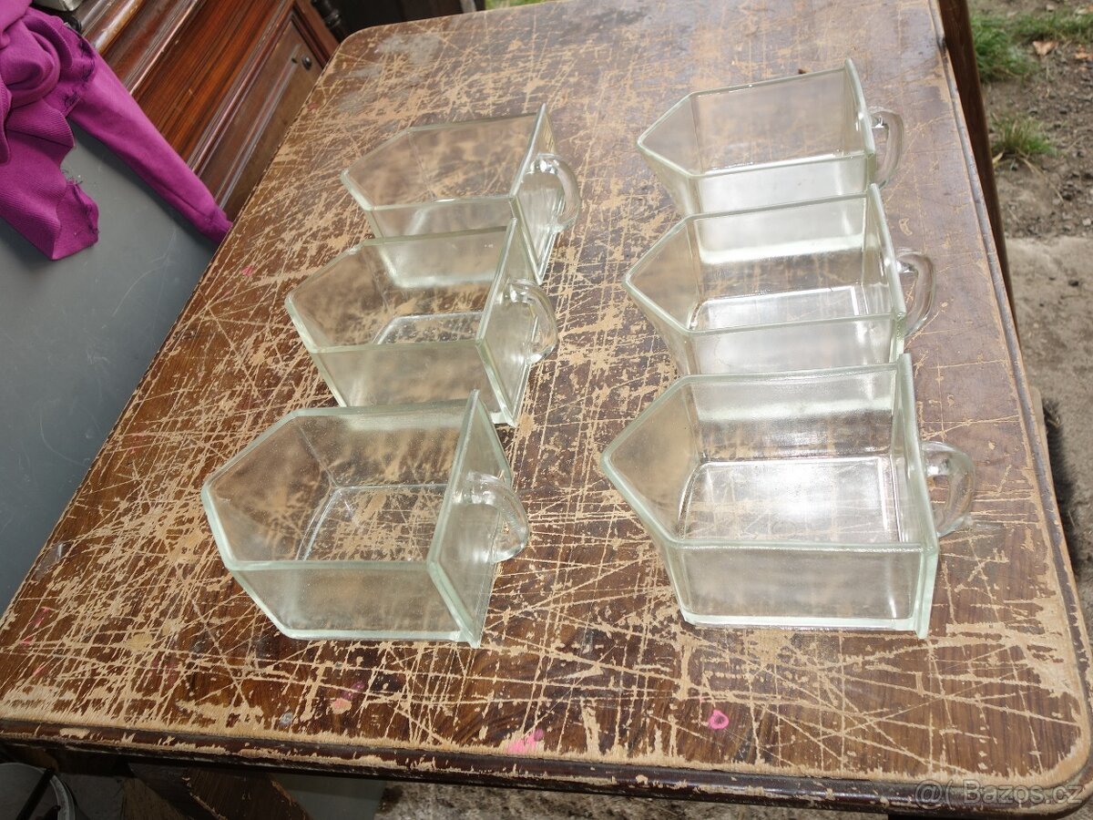 Skleněné kořenky, dozy, stejné, 6 kusů - 4