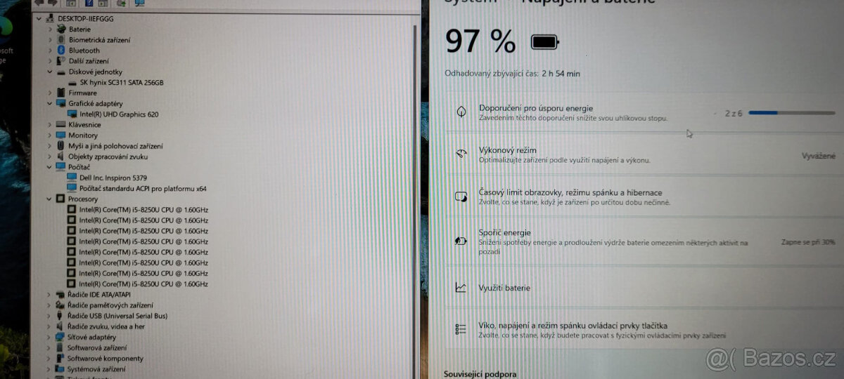 Dell, i5-8250u 4/8x 3,40GHZ, 16GB DDR4, 256GB SSD, bat. 3h. - 4