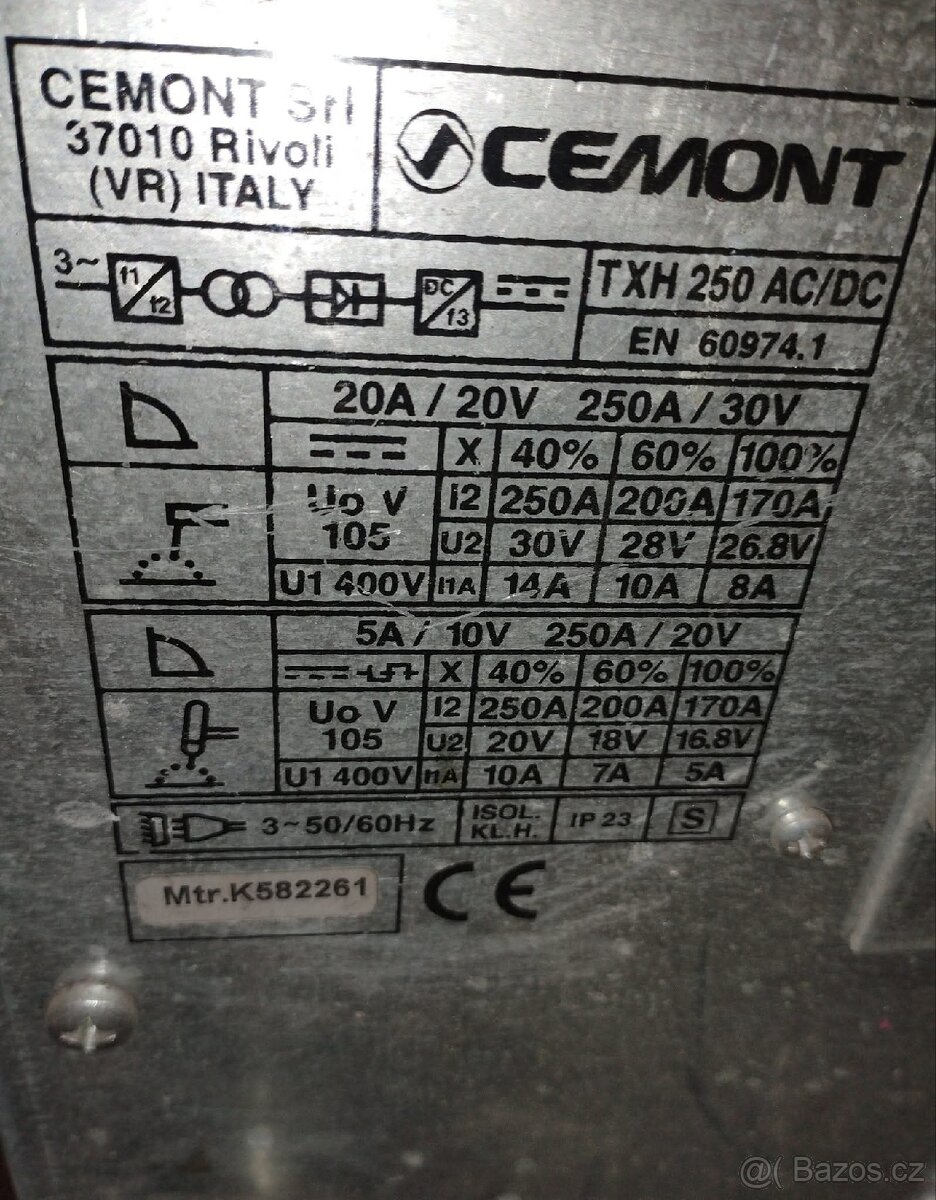 Tig AC/DC Cemont Triwave TXH 250 AC/DC - 4