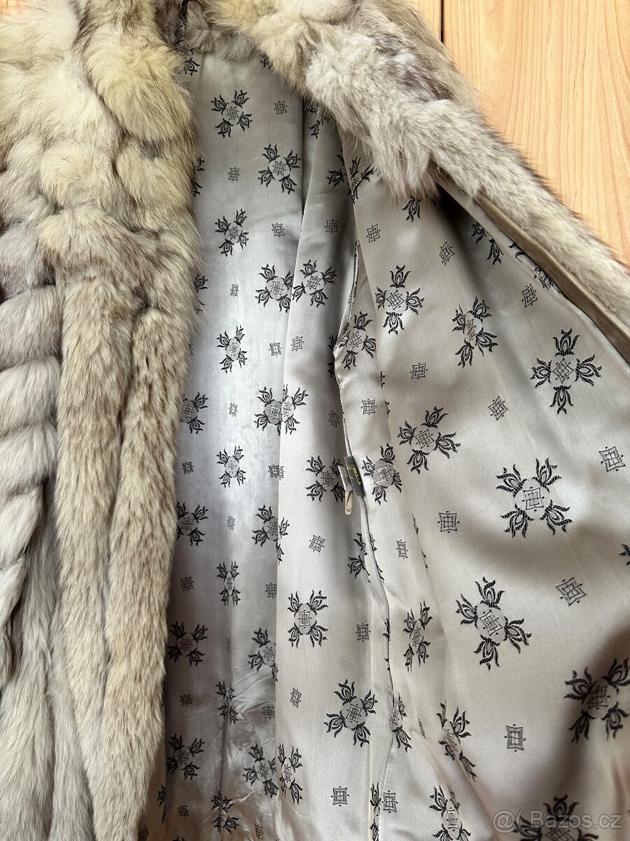 Paleto stříbrná liška vel. 38-40 - 4