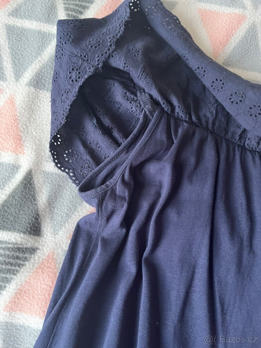 Tmavě modré šaty vel.S - 4