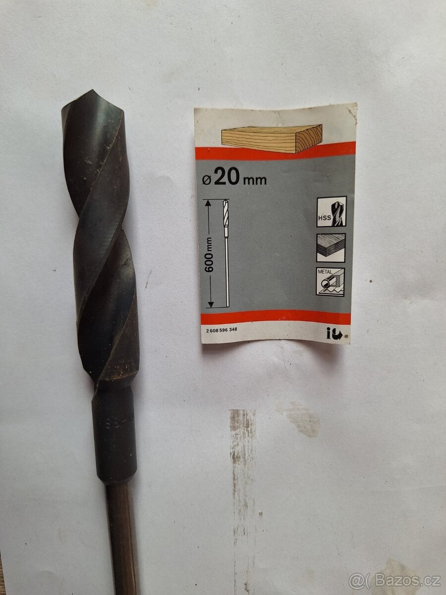 Prodloužené vrtáky BOSCH 600mm do dřeva/kovu - 4