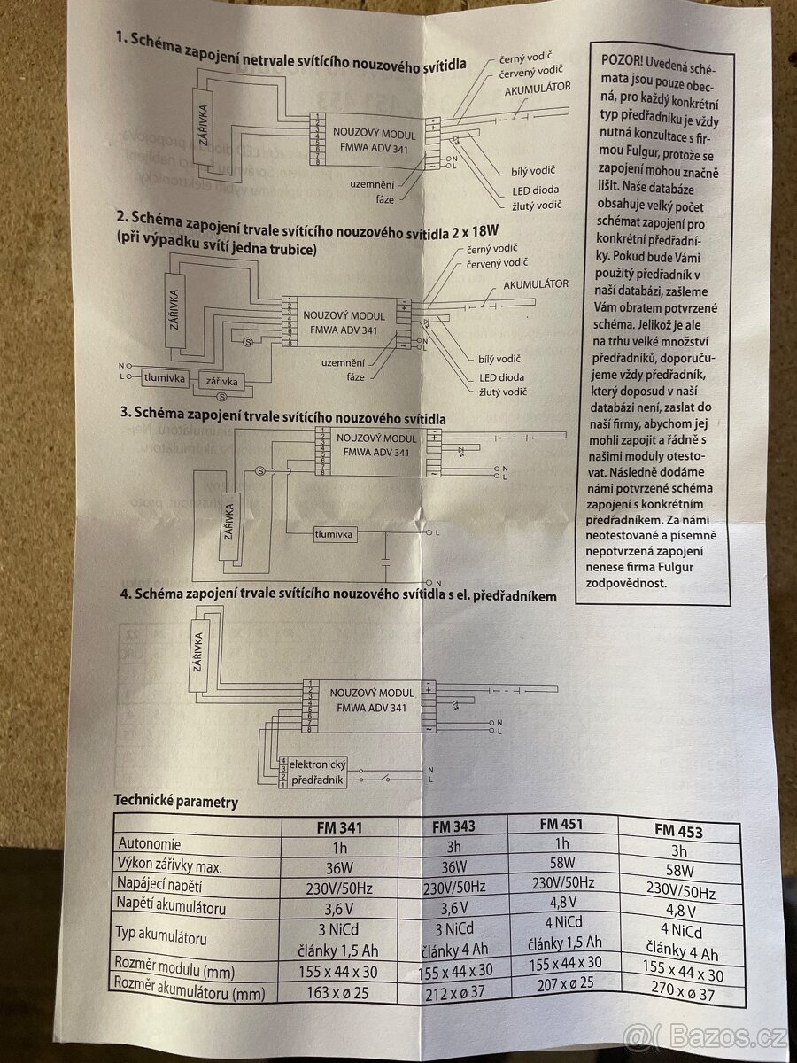 Nouzový modul fm451 - 4