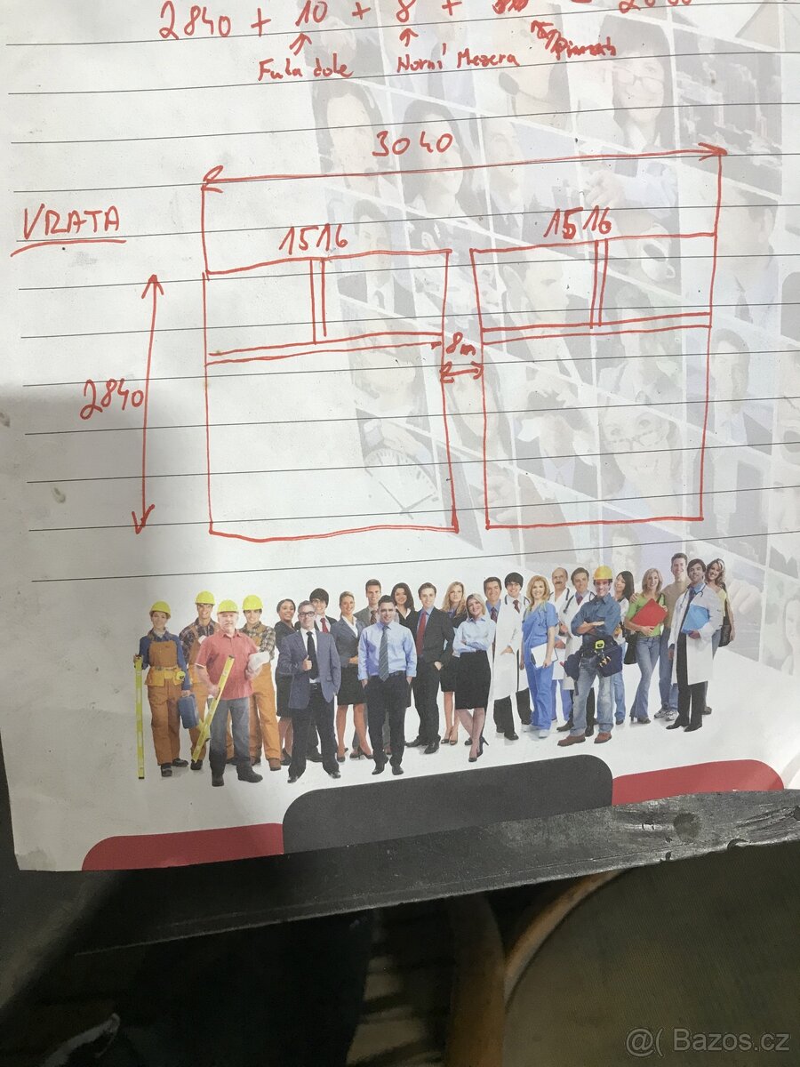 Dílenské zateplené Vrata pozink - 4
