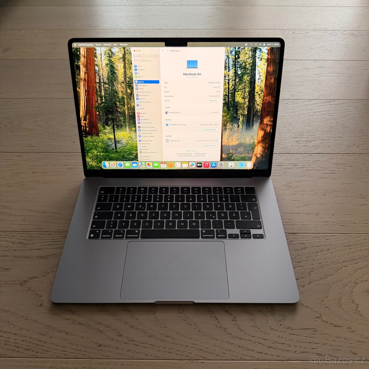 NOVÝ APPLE MACBOOK AIR 15” M3/256GB/8GB/BATERIE 100% - 4