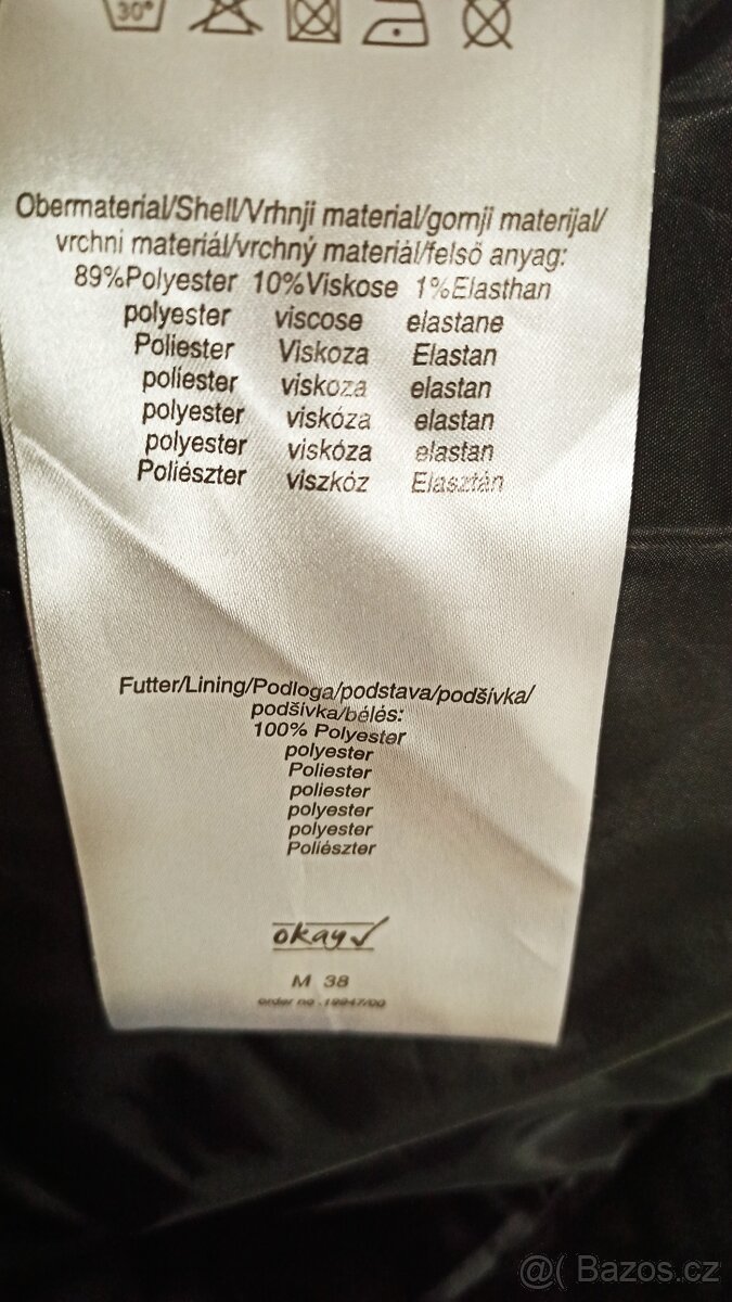 Dámský černý kabátek Okay, vel. 38 - 4