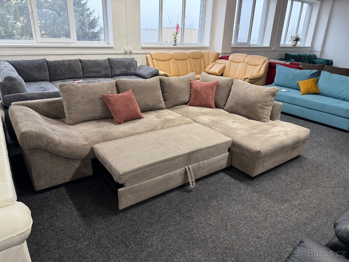 Sedací souprava rohová - rozkládací - NEPOPUŽITÁ - 4
