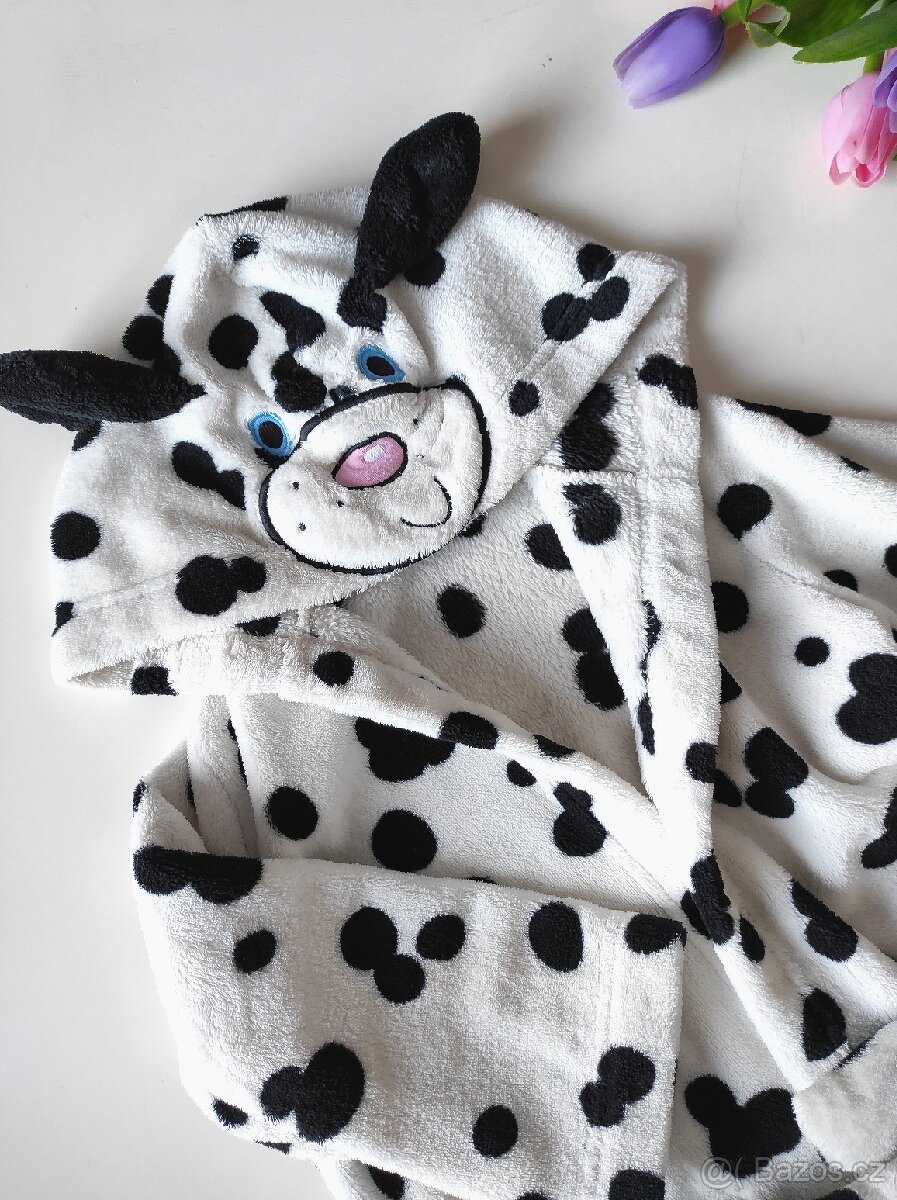 Krásný měkký dětský župan s ouškama - 4