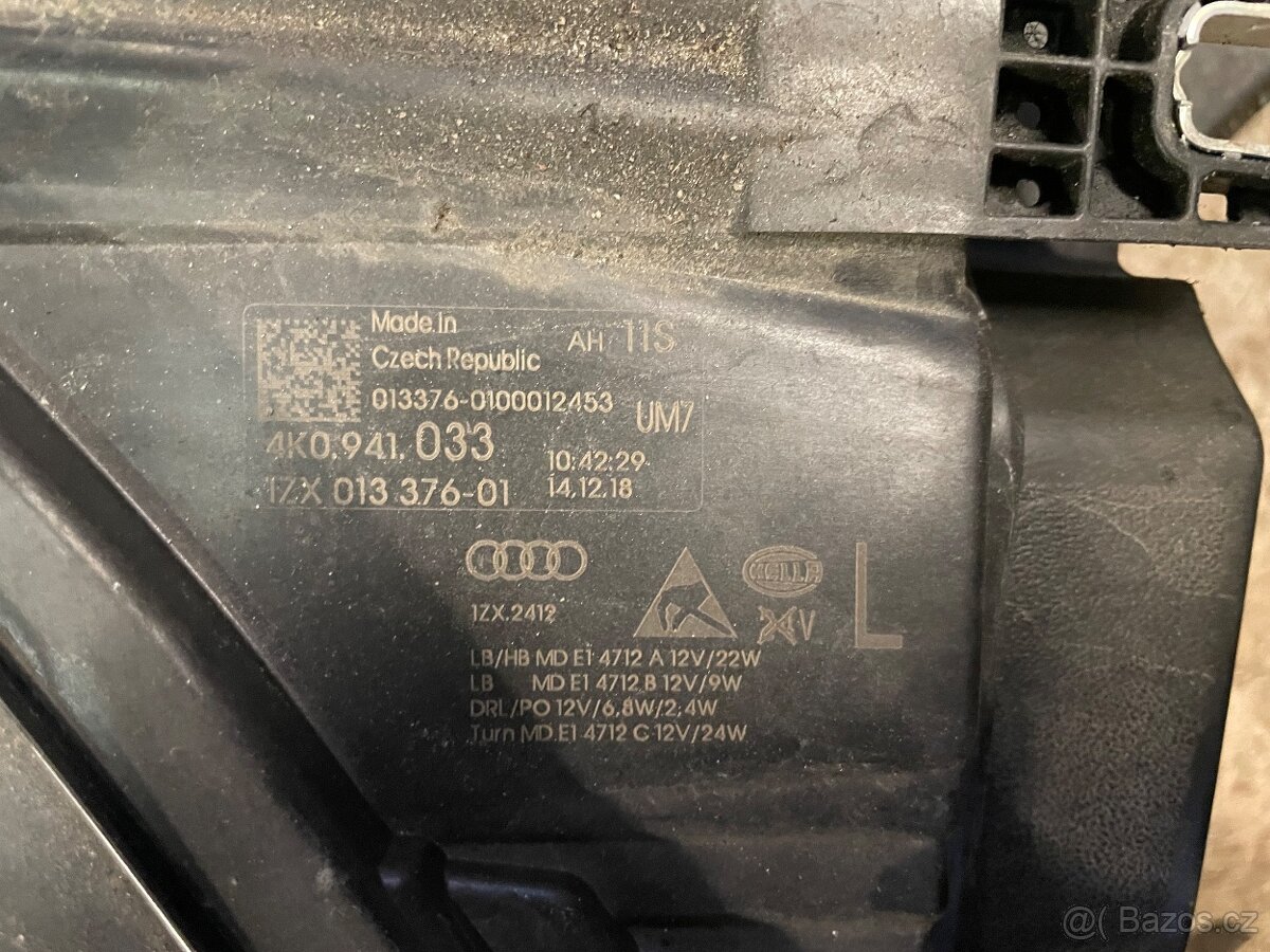 Světla audi A6 4K0941033, 4K0941034 - 4