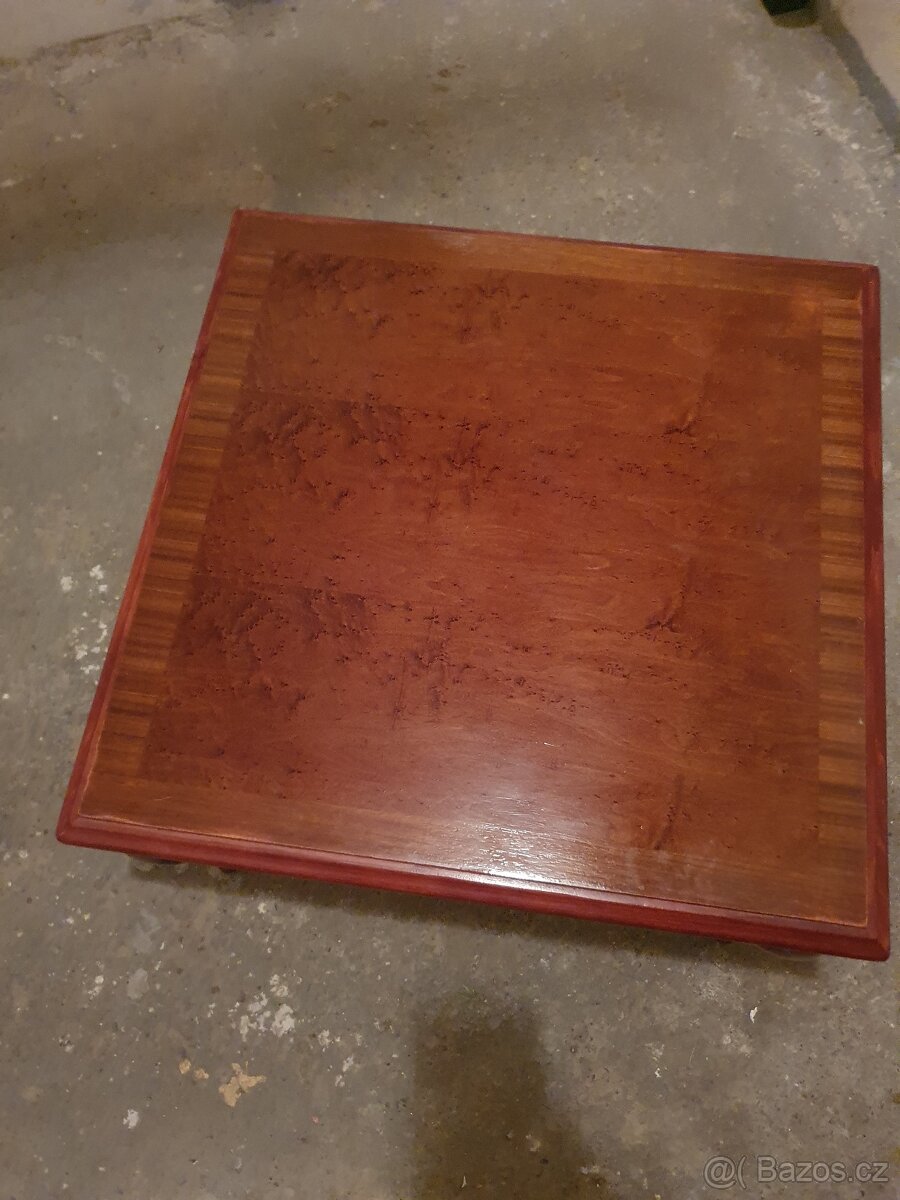 Retro Konferenční stolek / stůl 80x80x50 - 4