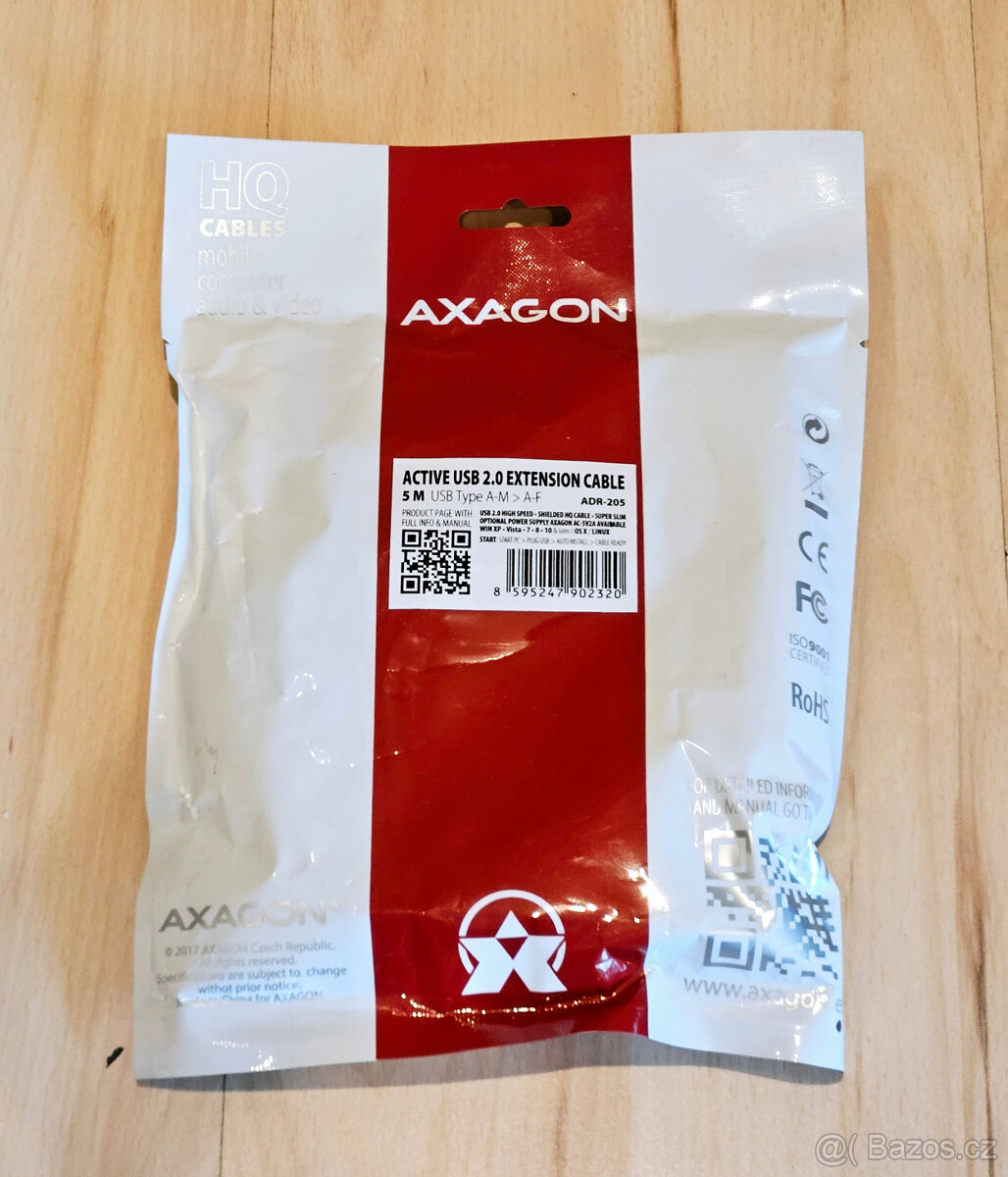 Prodlužovací kabel 5 metrů - USB 2.0 - 4