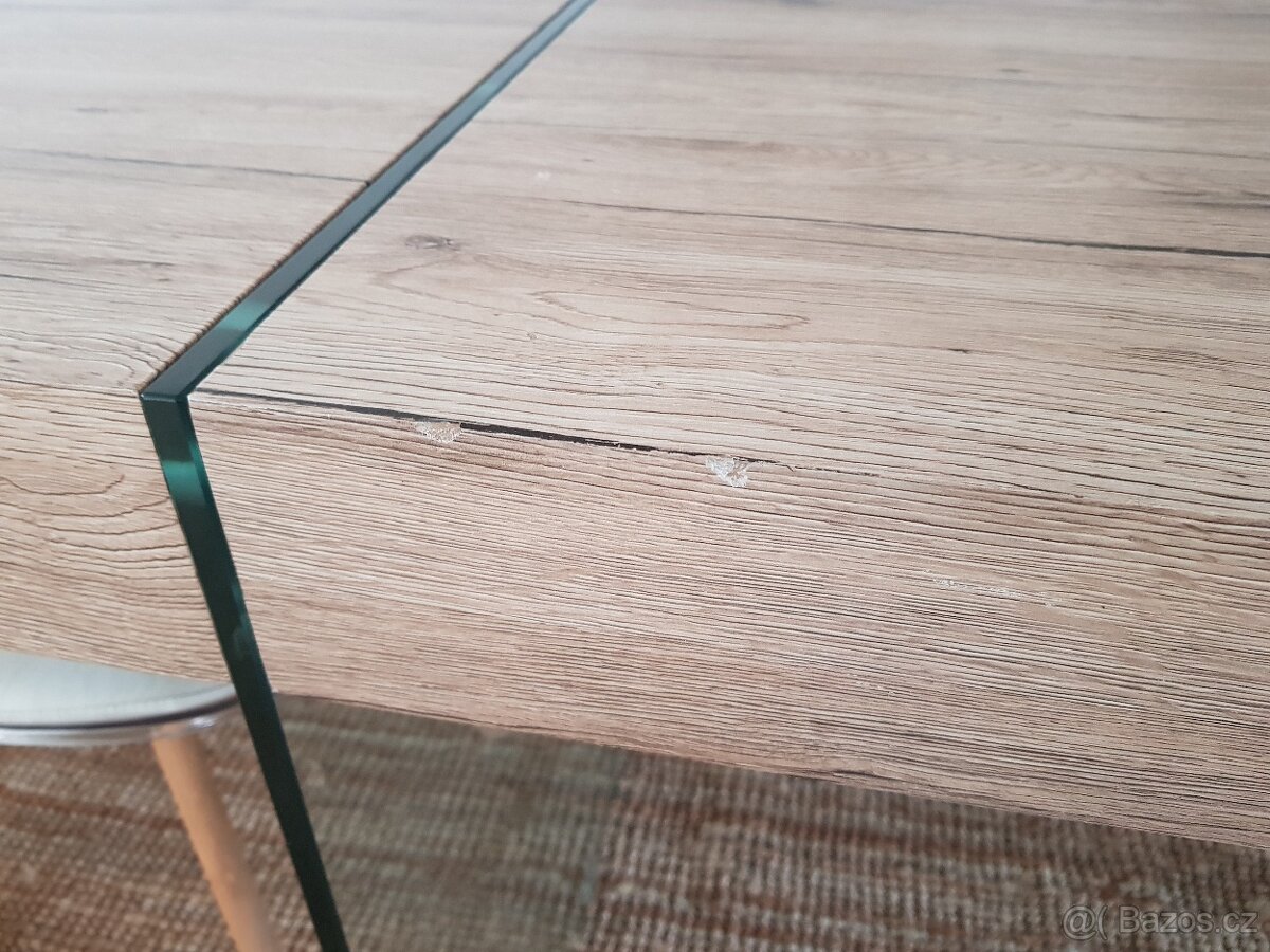 Jídelní stůl skleněny plus mdf - 4