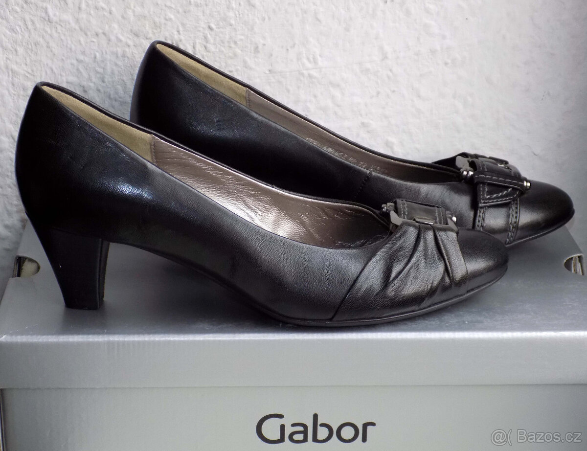 Luxusní kožené kvalitni botky GABOR VEL. 4 ½ 4,5 37 ½ 37,5 - 4