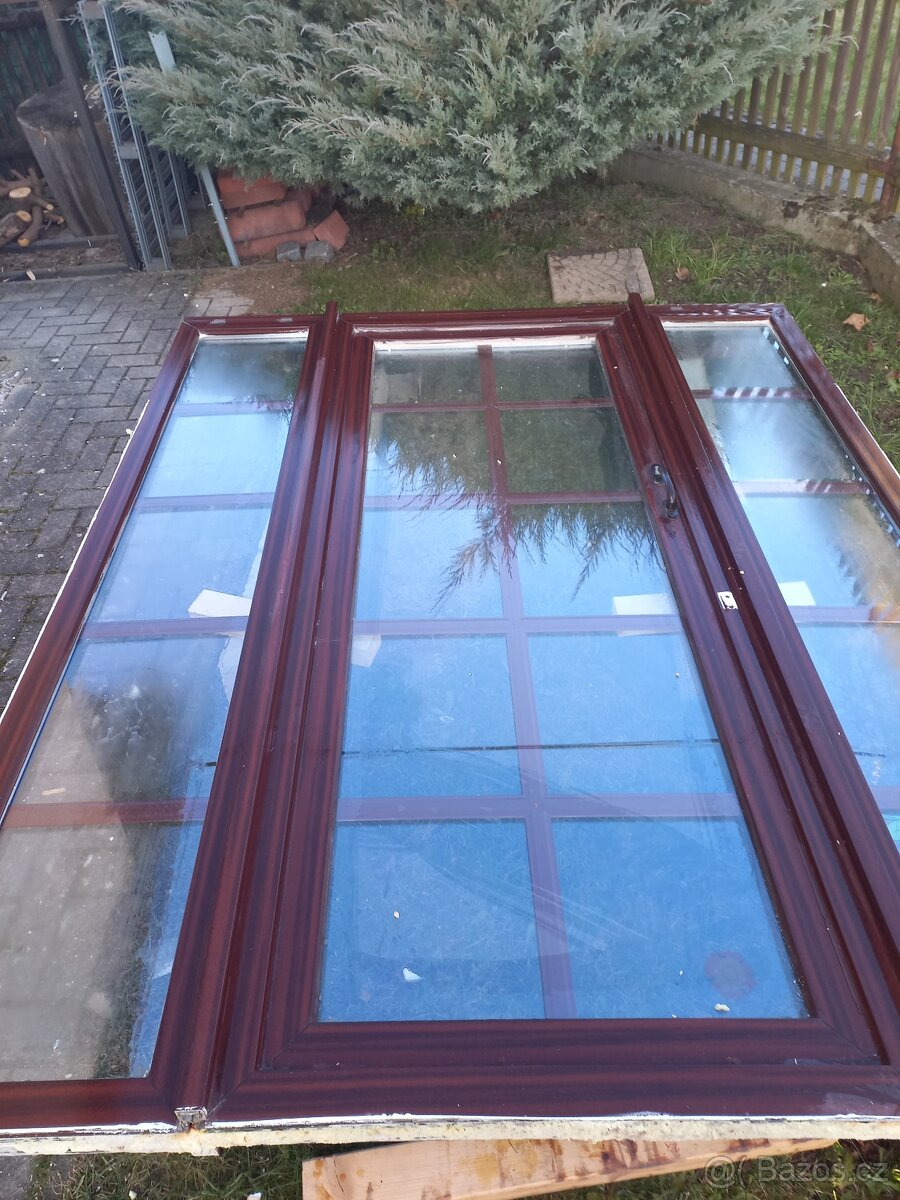 Plastove balkonové dveře 237x200cm dvojsklo - 4