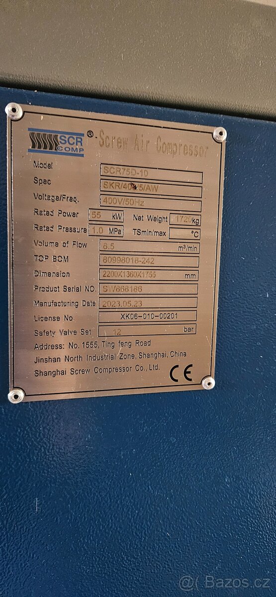 Kompresor SCR 55 KW 15 MTH - 4