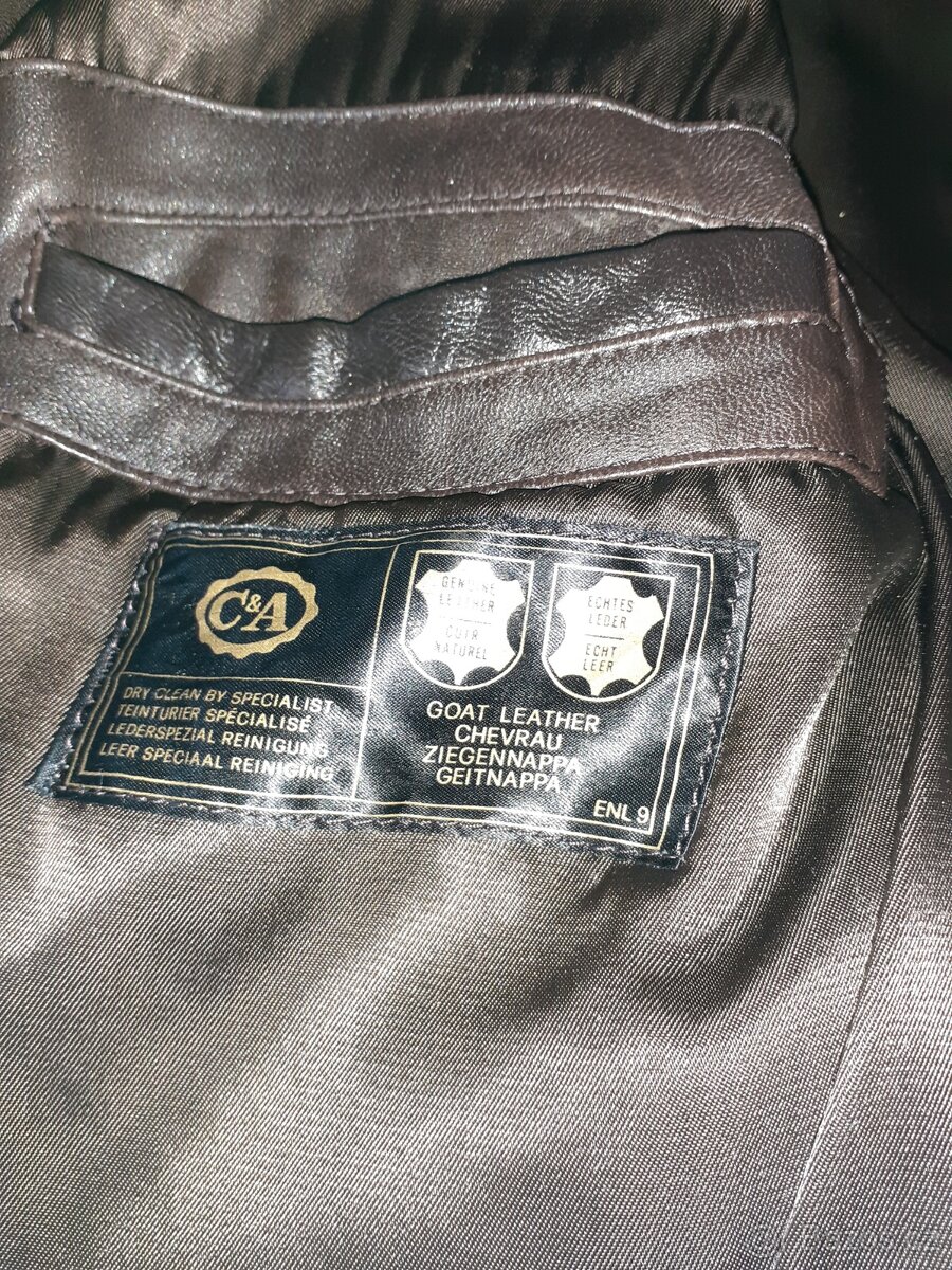 Pánská kožená bunda vel. 54 - 4